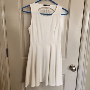 Lulu's White Sleeveless Mini Dress